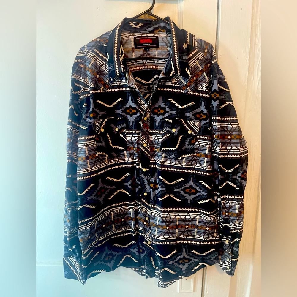 Rock and Roll Western Button Up